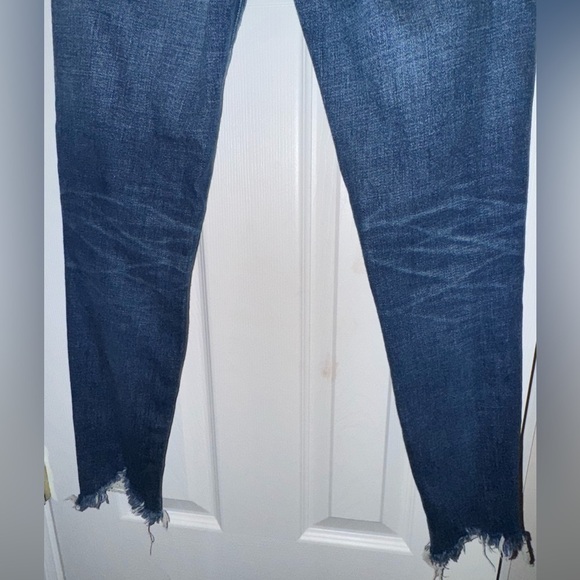 Moussy Vintage Distressed Slim Fit Blue Denim Jeans Size 25 - Picture 6 of 8